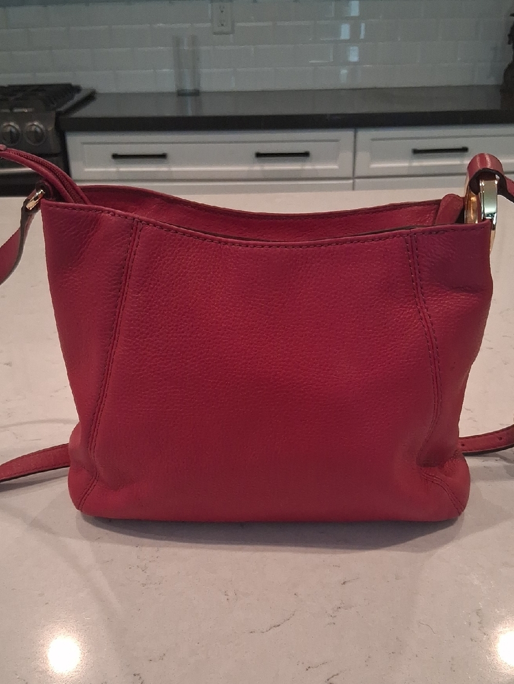 Michael Kors Fushia Leather Crossbody Bag - Classic Women's Shoulder Bag